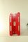 Vintage Red Plastic Carminio Magazine Holder by Giotto Stoppino for Kartell, Italy, 1980s 3