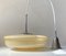Lámpara colgante Saucer danesa funcionalista de vidrio opalino, años 40, Imagen 4
