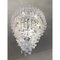 Transparent and White Ricci Murano Glass Chandelier by Simoeng 2