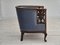 Danish Lounge Chair in Light Blue Furniture Velour, 1950s 6