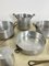 Mid-Century Italian Aluminum and Copper Cooking Pots, 1930s, Set of 11 3