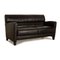Leather Two-Seater Black Sofa from WK Wohnen 7