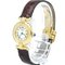Must Colisee Gold Plated and Leather Quartz Ladie's Watch from Cartier 2