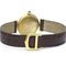Must Colisee Gold Plated and Leather Quartz Ladie's Watch from Cartier 5
