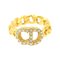 Clair D Lune Ring in Gold with Rhinestone from Christian Dior 1