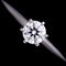 Anello solitario con diamanti in platino di Tiffany & Co., Immagine 6