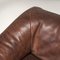 Brown Buffalo Leather 3-Seater Modular Sofa from de Sede, 1970s, Set of 3 8