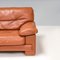 Sofá de cuero marrón de Roche Bobois, años 90, Imagen 5