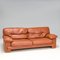 Brown Leather Sofa from Roche Bobois, 1990s 2