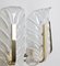 Large Glass Leaves and Brass Chandelier from Orrefors, 1960s 6