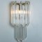 Large Venini Style Clear Gold and Glass Sconces, 1970, Set of 2 5