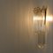 Large Venini Style Clear Gold and Glass Sconces, 1970, Set of 2 7