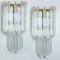 Large Venini Style Clear Gold and Glass Sconces, 1970, Set of 2 4