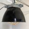 Lámpara industrial de esmalte negro, Imagen 1