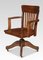 Oak Revolving Desk Chair, 1890s, Image 2