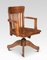 Oak Revolving Desk Chair, 1890s, Image 1