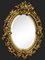 Specchio da parete ovale in legno dorato intagliato, Immagine 5