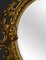 Espejo de pared ovalado de madera dorada tallada, Imagen 9