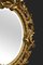 Espejo de pared ovalado de madera dorada tallada, Imagen 8