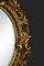 Espejo de pared ovalado de madera dorada tallada, Imagen 6
