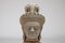 Kopf der Khmer Gottheit Skulptur, 1950er, Holz & Steingut 2
