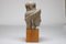 Kopf der Khmer Gottheit Skulptur, 1950er, Holz & Steingut 3