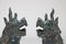 Leoni guardiani in bronzo, set di 2, Immagine 7