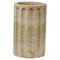 Handgefertigte Säulenvase aus satiniertem Travertino Marmor von Fiammetta V. 1