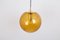 Large Glass Pendant Light attributed to Peill & Putzler, Germany, 1970s 6
