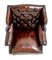 Georgian Leather Wing Chair Chesterfield Revival, 1920s, Image 4