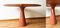 Postmodern Travertine Salmon Dining Table with Pedestal Base by Angelo Mangiarotti, 1980s 9