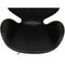 Swan Chair in Black Grace Leather by Arne Jacobsen, Image 9