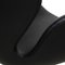 Sedia Swan in pelle nera di Arne Jacobsen, Immagine 25