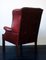 Buttoned Leather Wing Chesterfield Lounge Chair, 1970s, Image 6