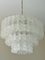 Murano Chandelier with Tubular Prisms in Clear Glass 3