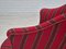 Danish Lounge Chair in Red Furniture Wool, 1950s 11