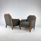 Art Deco Club Chairs, France, 1930s, Set of 2 3