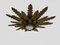 Sunburst Wall or Ceiling Light with Gold Metal Foliage, 1960s 7