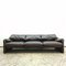 Maralunga 3-Sitzer Sofa aus Braunem Leder von Vico Magistretti für Cassina 1