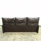 Maralunga 3-Sitzer Sofa aus Braunem Leder von Vico Magistretti für Cassina 11