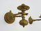 Baroque Style Pendulum Boat Candlesticks in Gilded Bronze, 19th Century, Set of 2 1