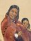 Léa Lafugie, Gouache einer tibetischen Frau mit Kind, 1920er, Gouache, gerahmt 4