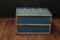 Flat Blue Mail Trunk with Key 7