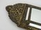 Specchio in stile vittoriano con perline in rame goffrato su legno, anni '50, Immagine 5