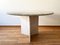 Postmodern Off White Marble Dining Table with Pedestal Base, 1970s 5