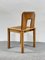 Modern Dining Chair in Leather and Maple in the style of Tobia & Afra Scarpa, 1960s 3