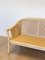 Sofá de madera lacada y paja de Viena de McGuire, años 70, Imagen 19