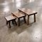 Tavolini ad incastro modernisti in quercia, anni '60, set di 3, Immagine 2