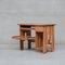 Mid-Century French Petite Wooden Desk, 1970s, Image 3