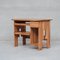 Mid-Century French Petite Wooden Desk, 1970s 2
